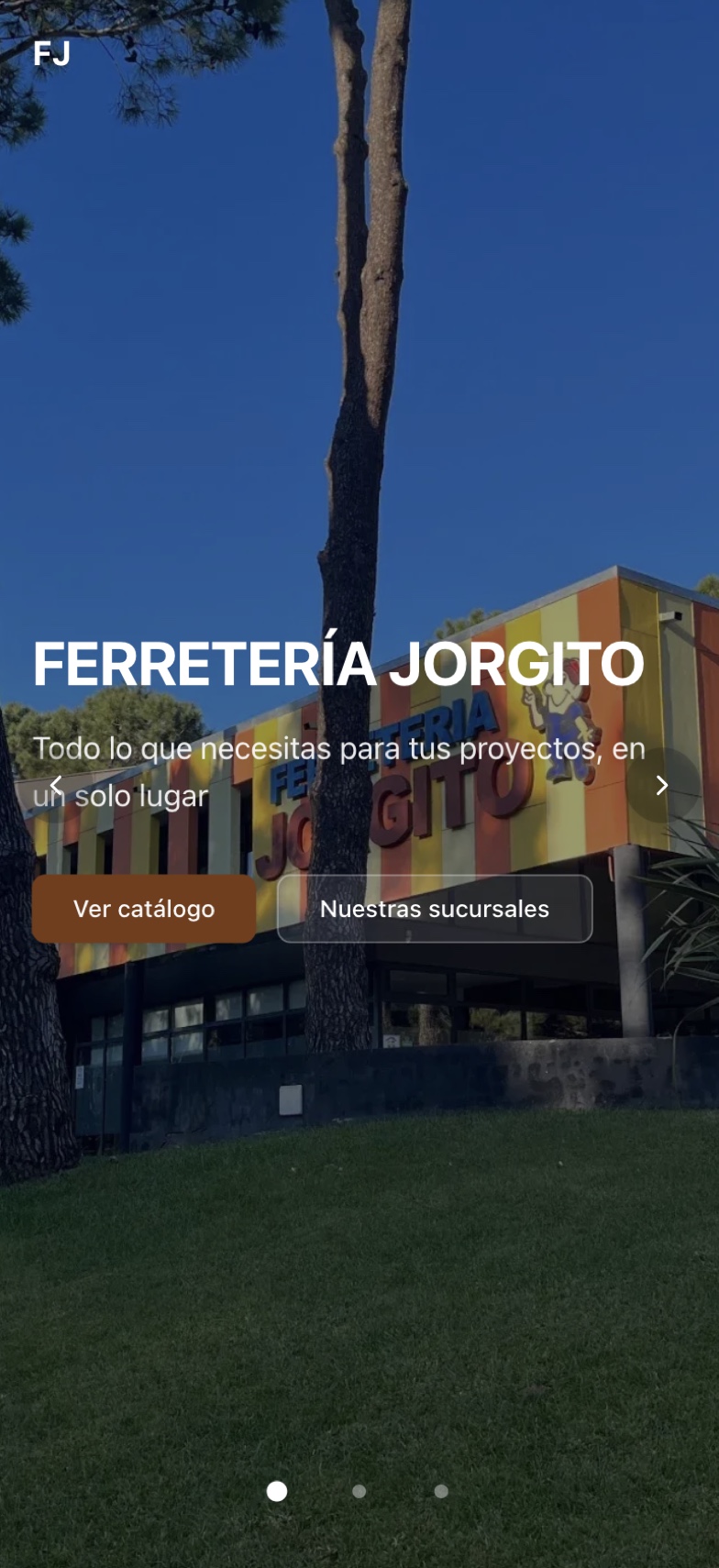 Responsive Ferretería Jorgito homepage