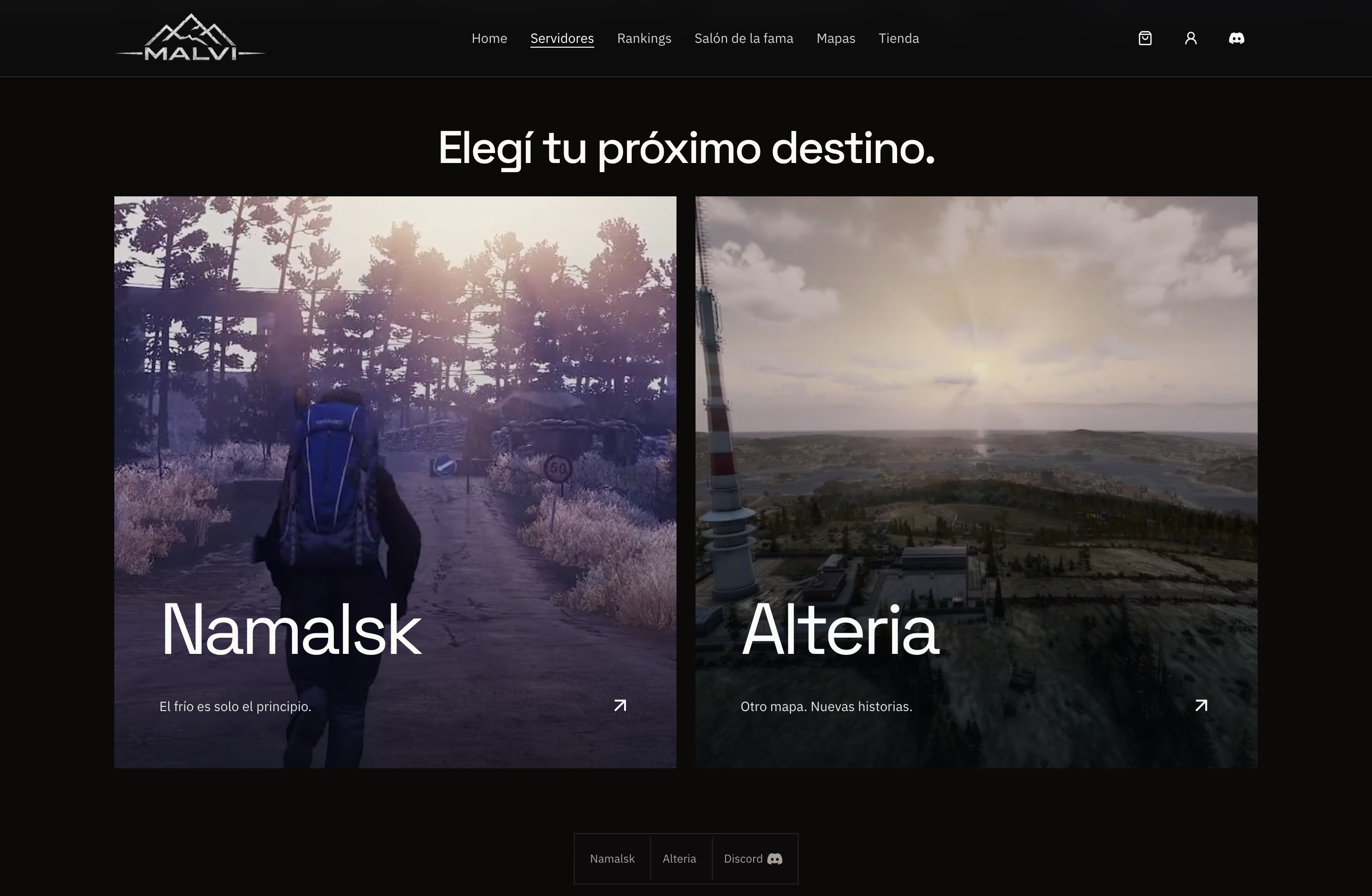 MALVI: Namalsk and Alteria servers